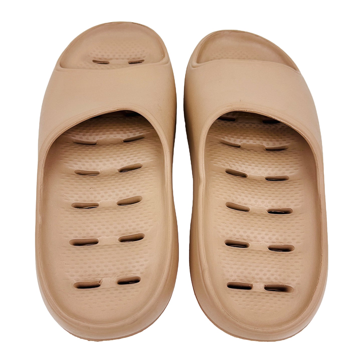 Imported Women's Beige Casual Slides (Size 36/37)