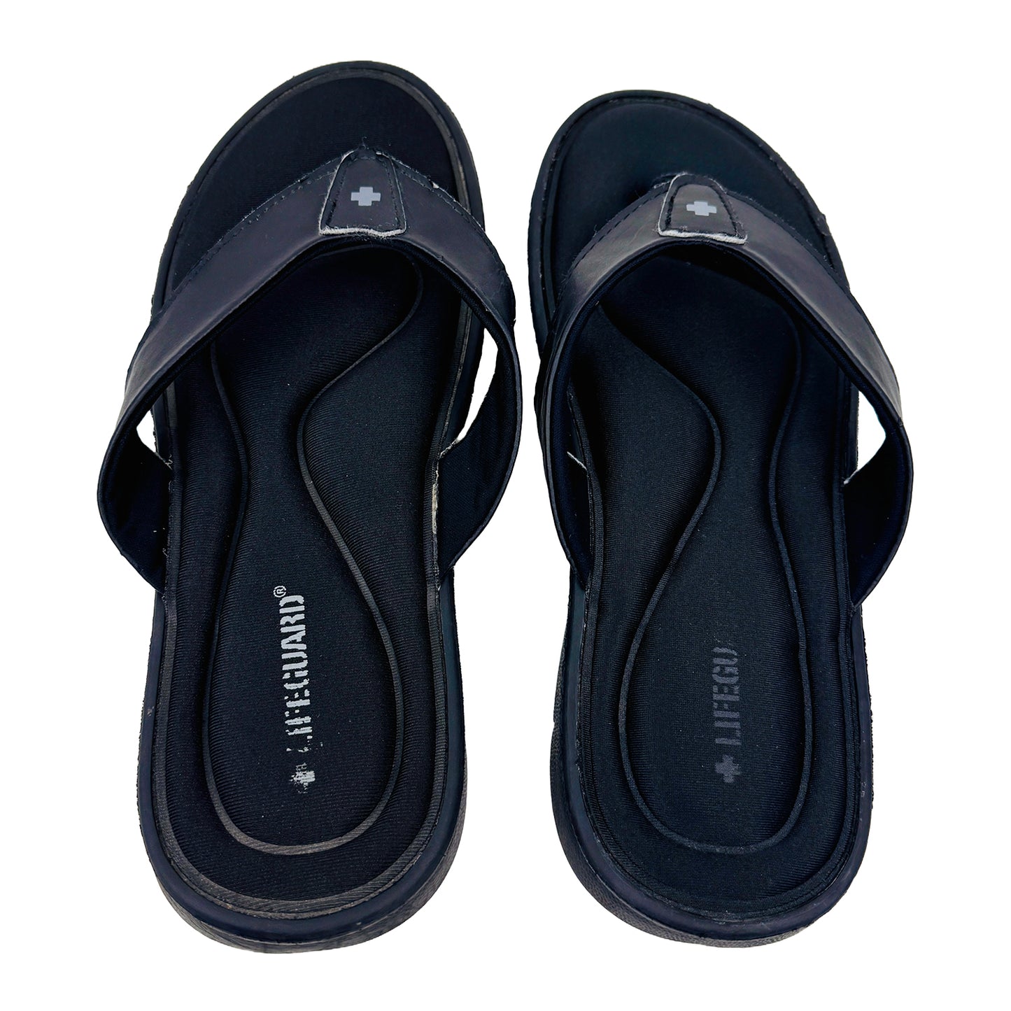 Lifeguard Men's Black Foam Slides (Size 45/46)