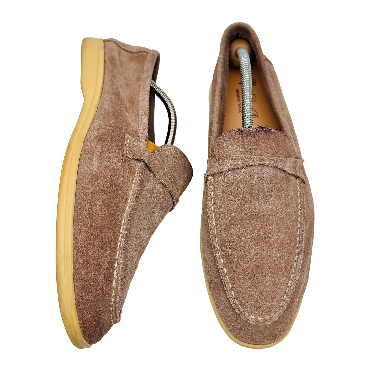 Loro Piana Summer Walk Beige Loafer Shoes (Size 45/46) - H 18068