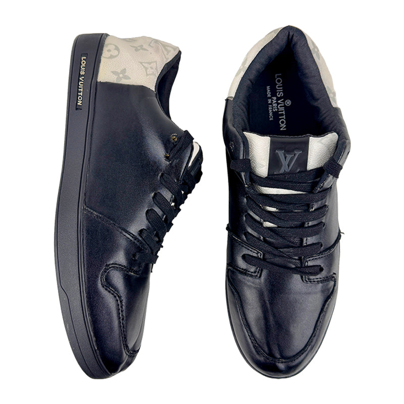 Louis Vuitton Men's Black Leather Sneaker Shoes (Size 45)