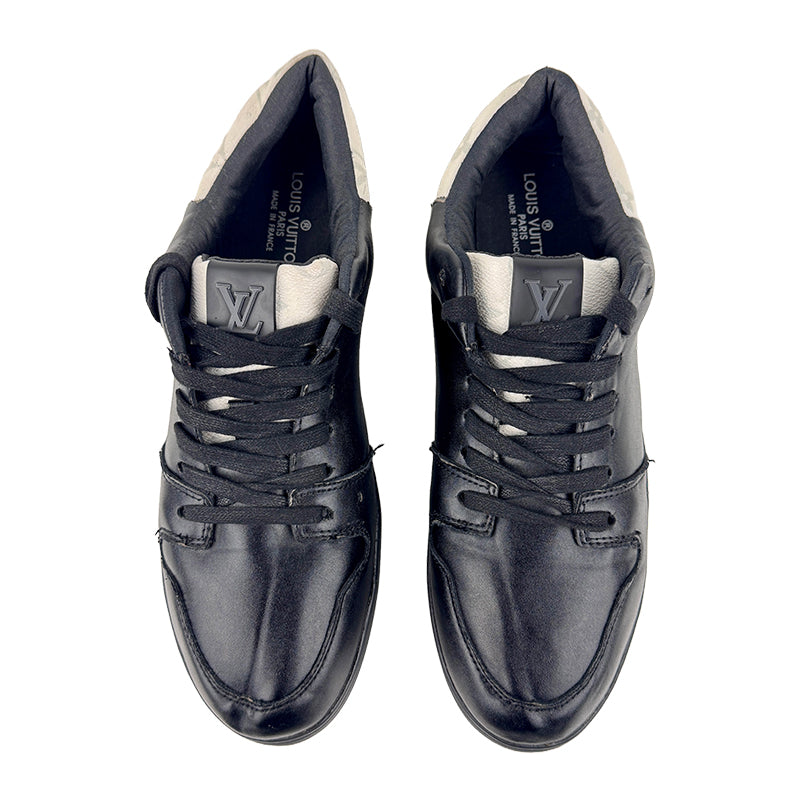 Louis Vuitton Men's Black Leather Sneaker Shoes (Size 45)