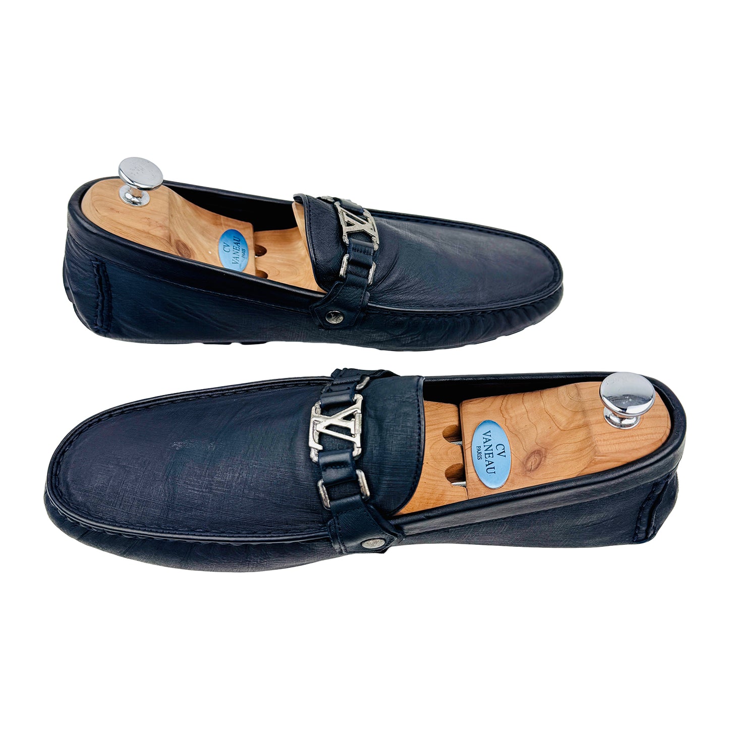 Louis Vuitton Men's Hockenheim Black Loafers (Size 44/44.5)