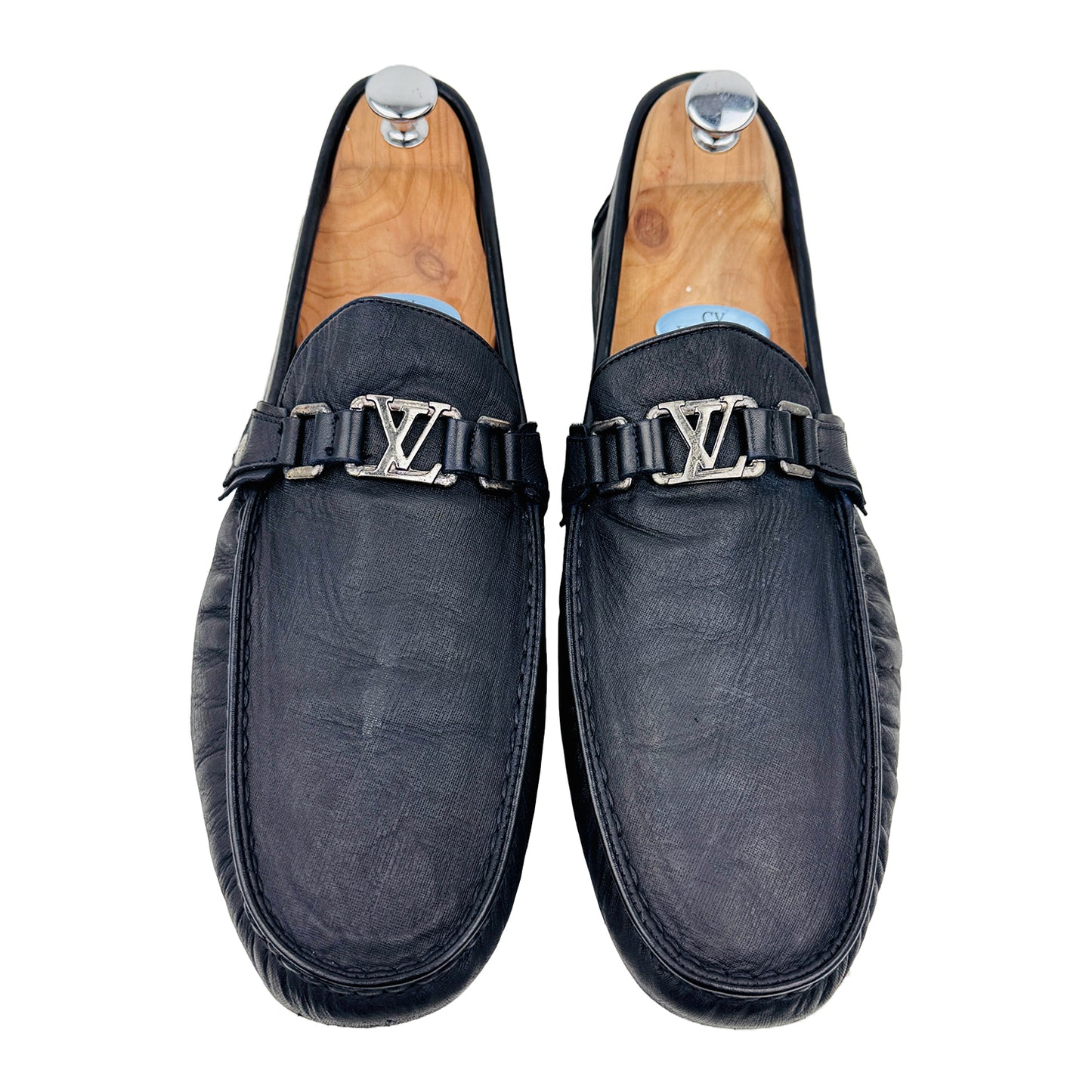 Louis Vuitton Men's Hockenheim Black Loafers (Size 44/44.5)