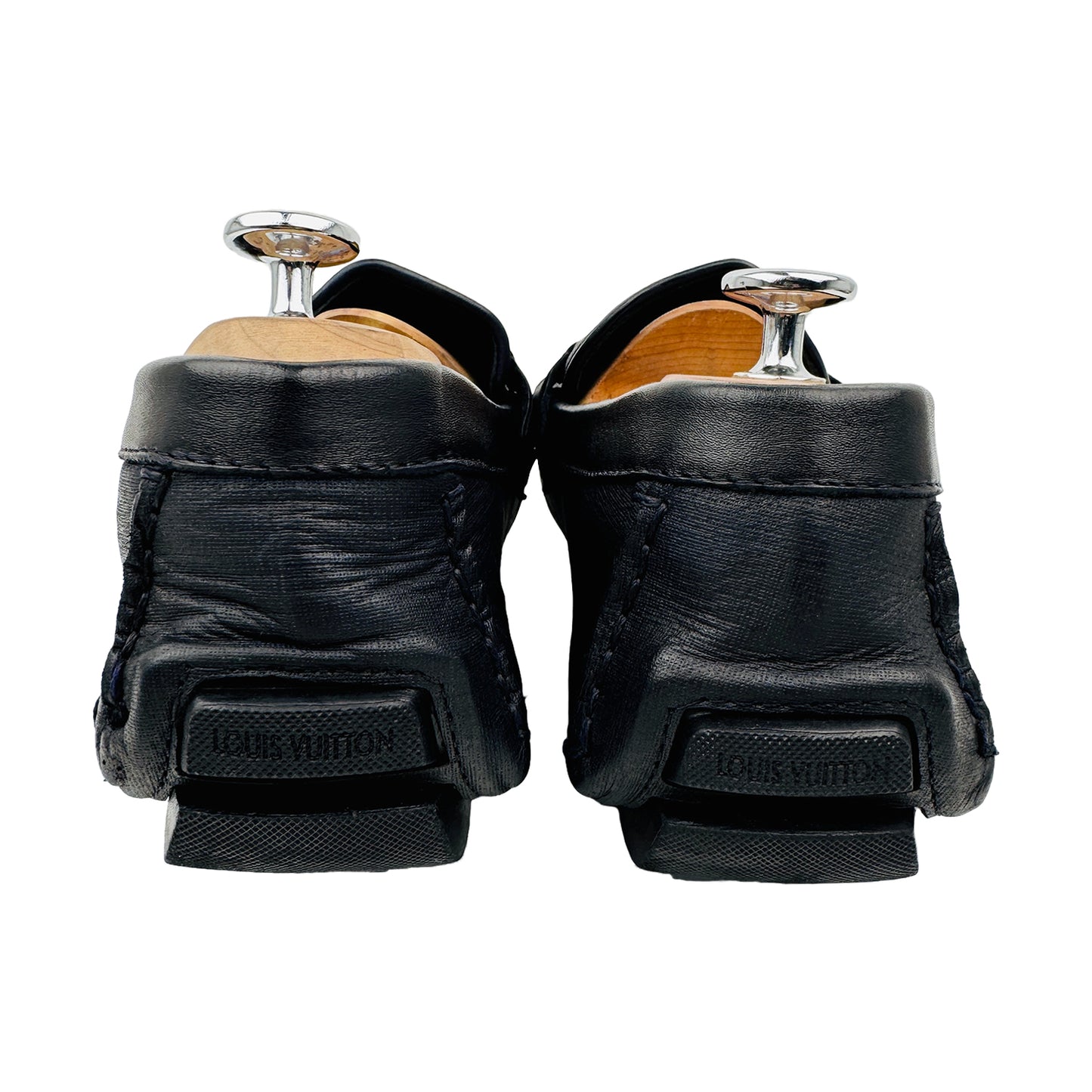 Louis Vuitton Men's Hockenheim Black Loafers (Size 44/44.5)