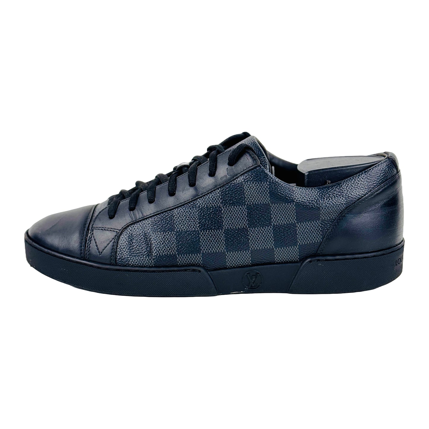 Louis Vuitton Men's Match Up Black Daimer Sneaker Shoes (Size 41/41.5)