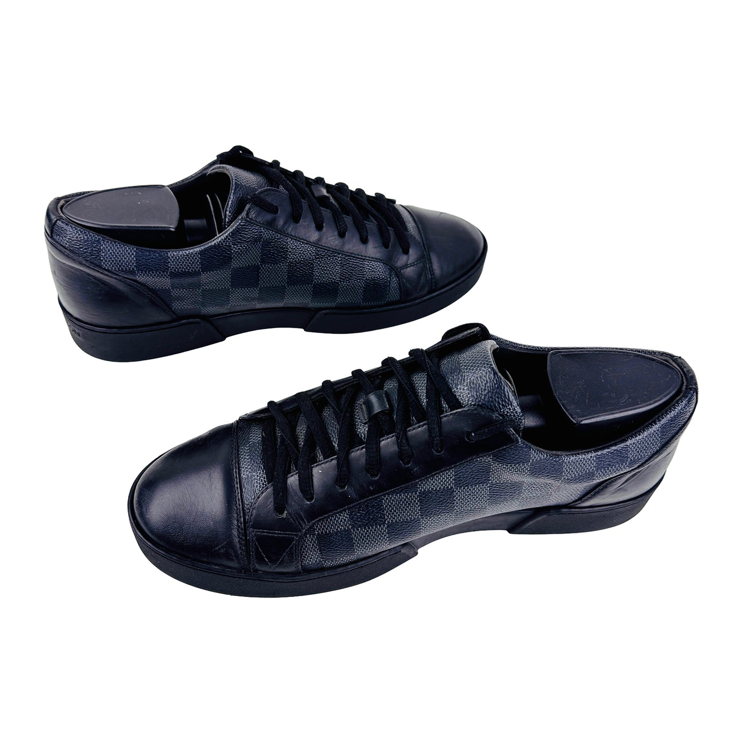 Louis Vuitton Men's Match Up Black Daimer Sneaker Shoes (Size 41/41.5)