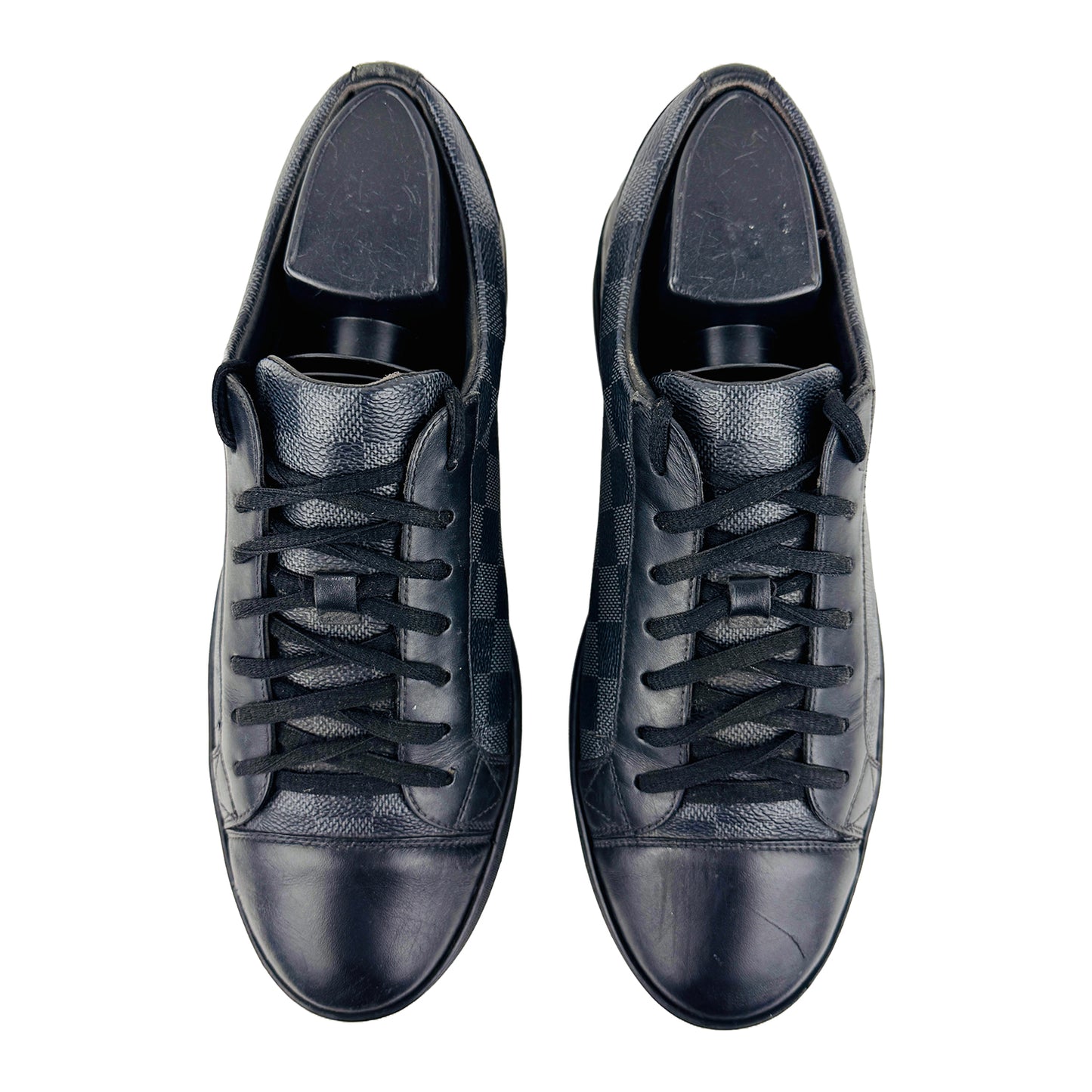 Louis Vuitton Men's Match Up Black Daimer Sneaker Shoes (Size 41/41.5)