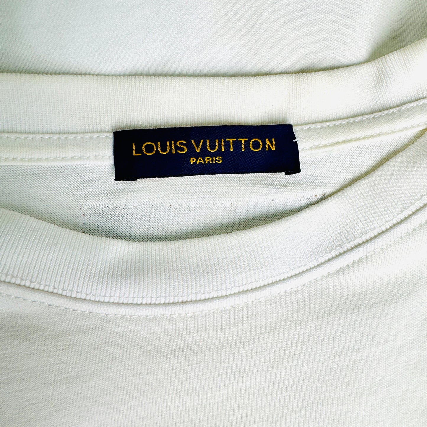 Louis Vuitton Men's Pastel Monogram Printed White T-Shirt (Size Large)