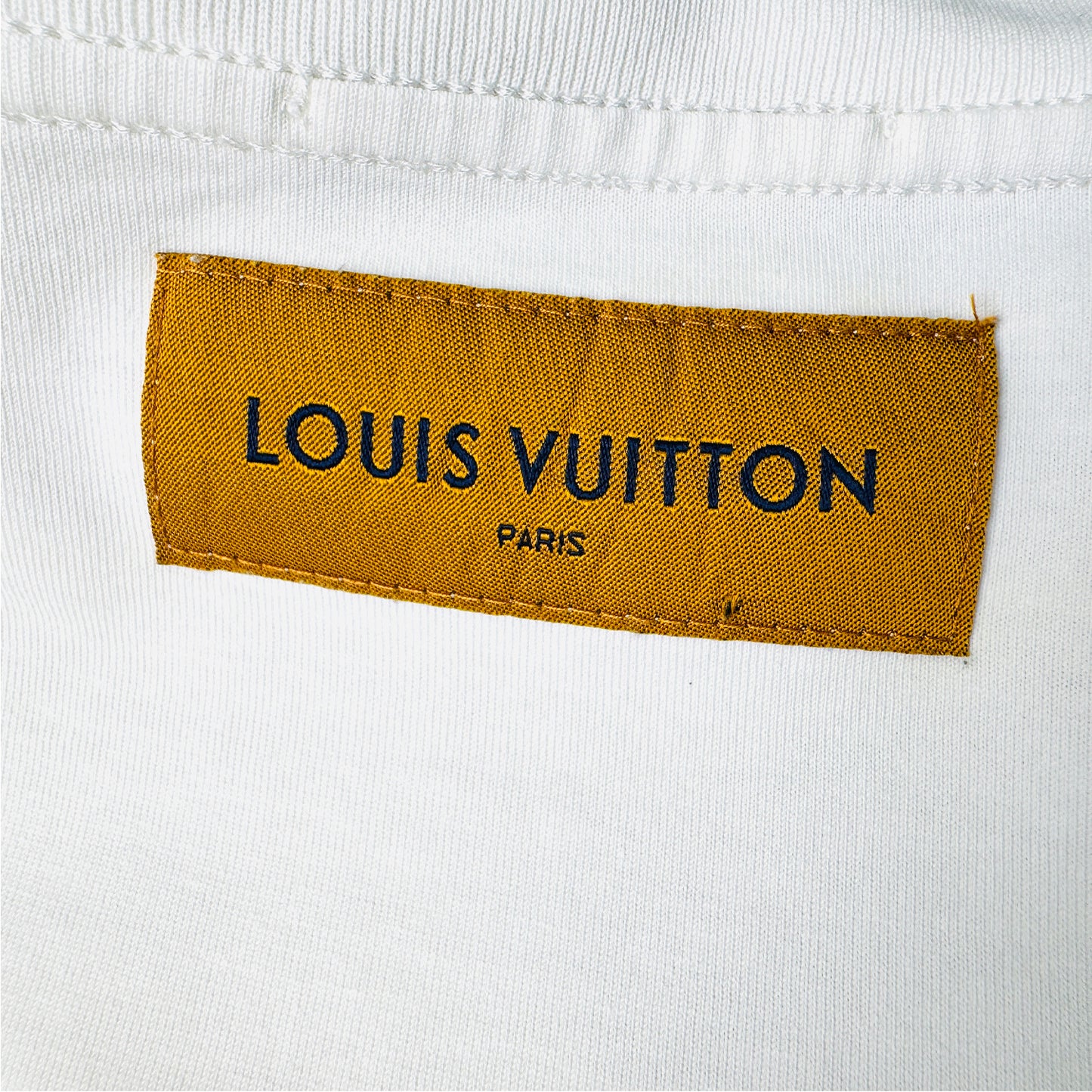 Louis Vuitton Men's Pastel Monogram Printed White T-Shirt (Size Large)