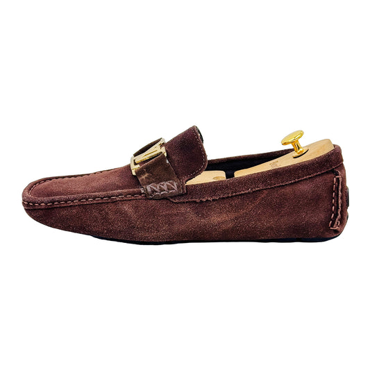 Louis Vuitton Monte Carlo Brown Suede Loafers (Size 43/43.5)