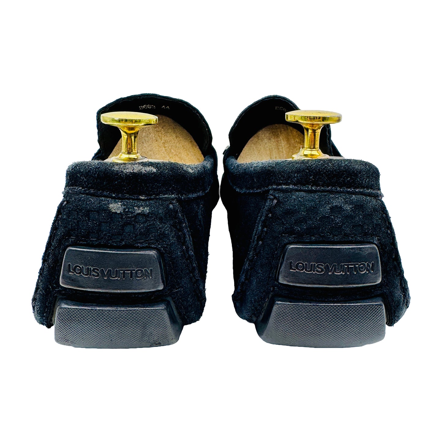 Louis Vuitton Monte Carlo Suede Black Loafer Shoes (Size 42.5/43)