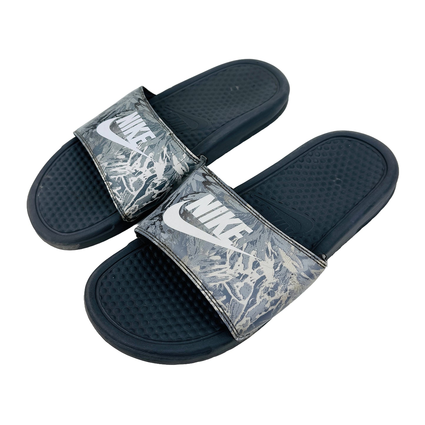 Nike Benassi JDI Floral Print Slides (Size 40.5) - 618919-005