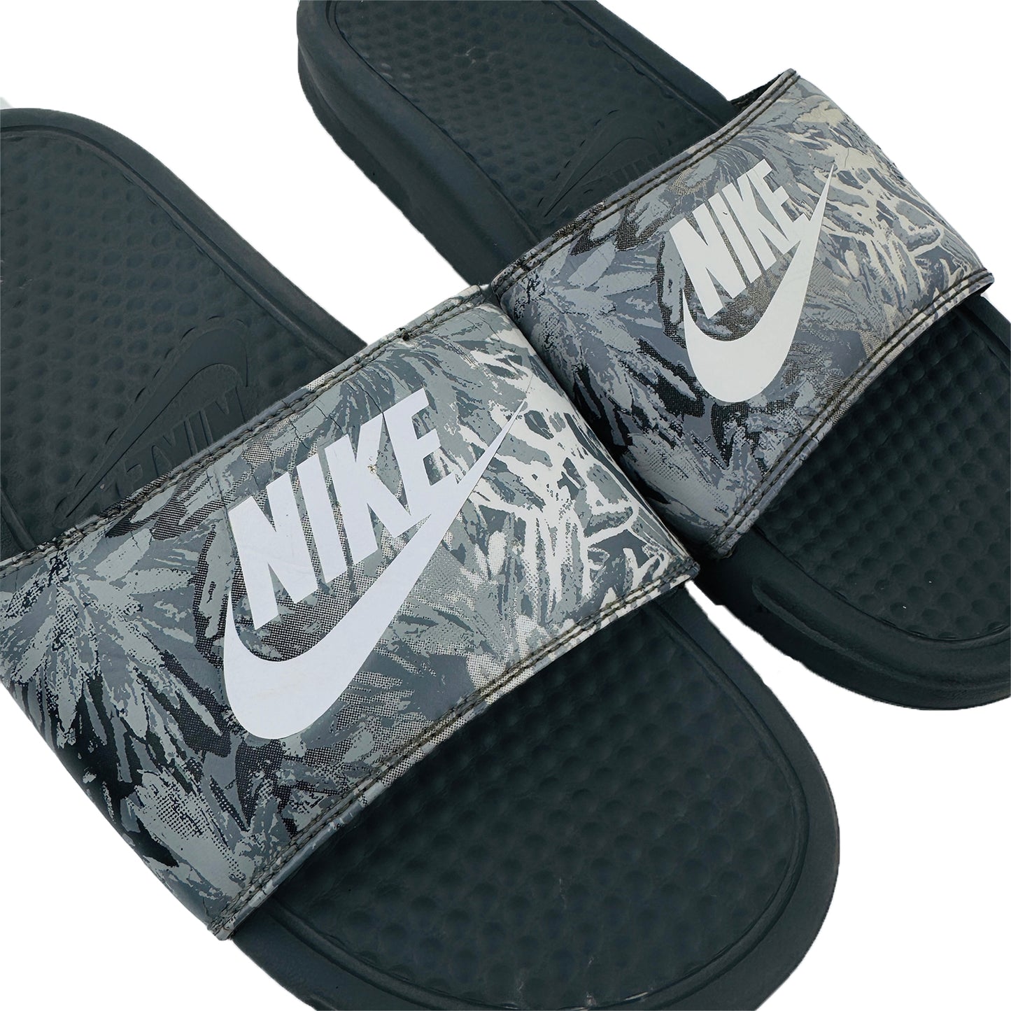 Nike Benassi JDI Floral Print Slides (Size 40.5) - 618919-005