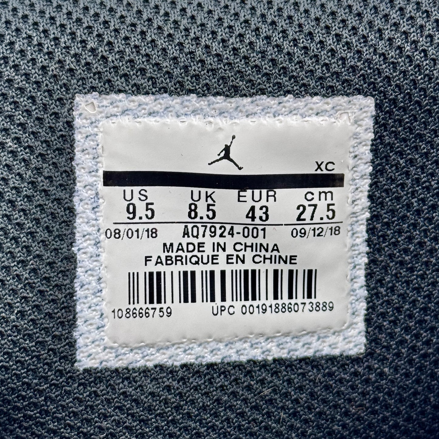 Nike Jordan 1 Retro High Double Strap Shoes (Size 43) - AQ7924-001