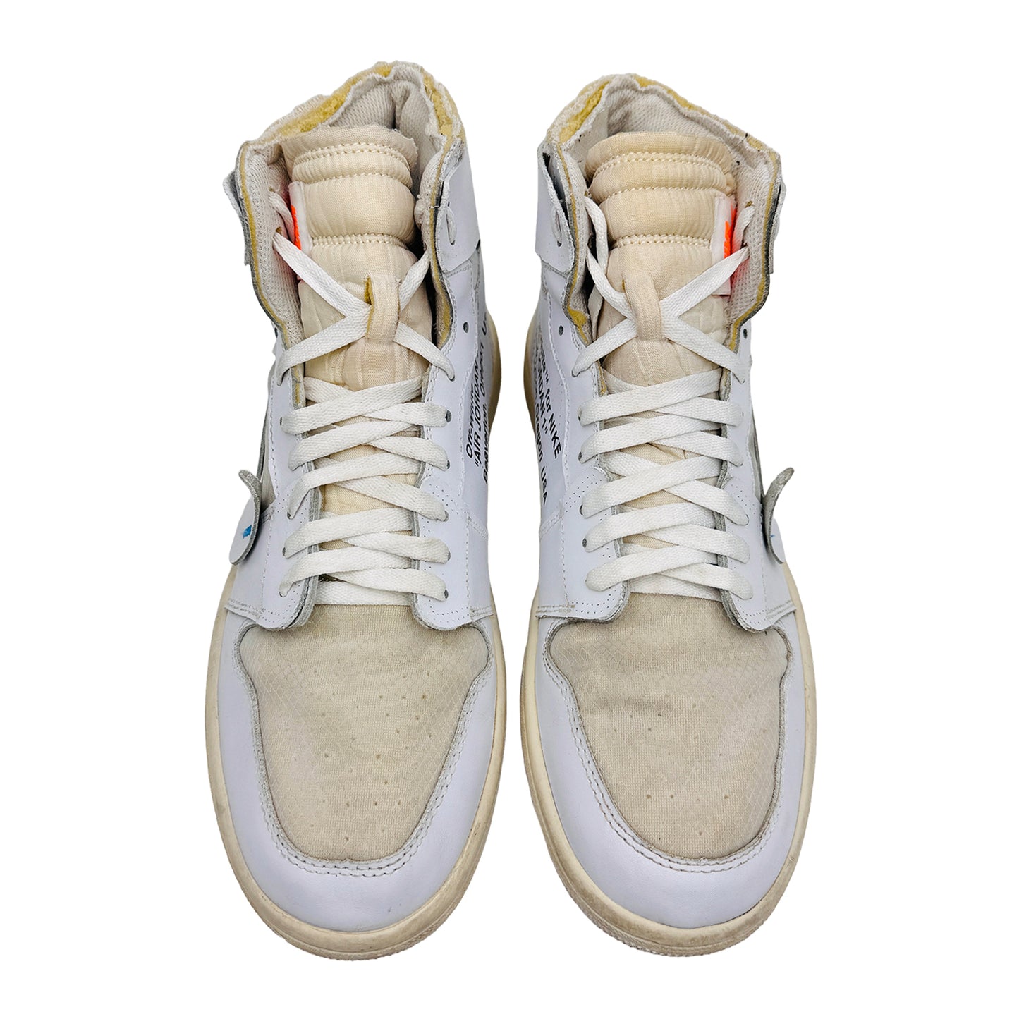 Nike Jordan 1 Retro High Euro White Shoes (Size 46) - AQ0818-100