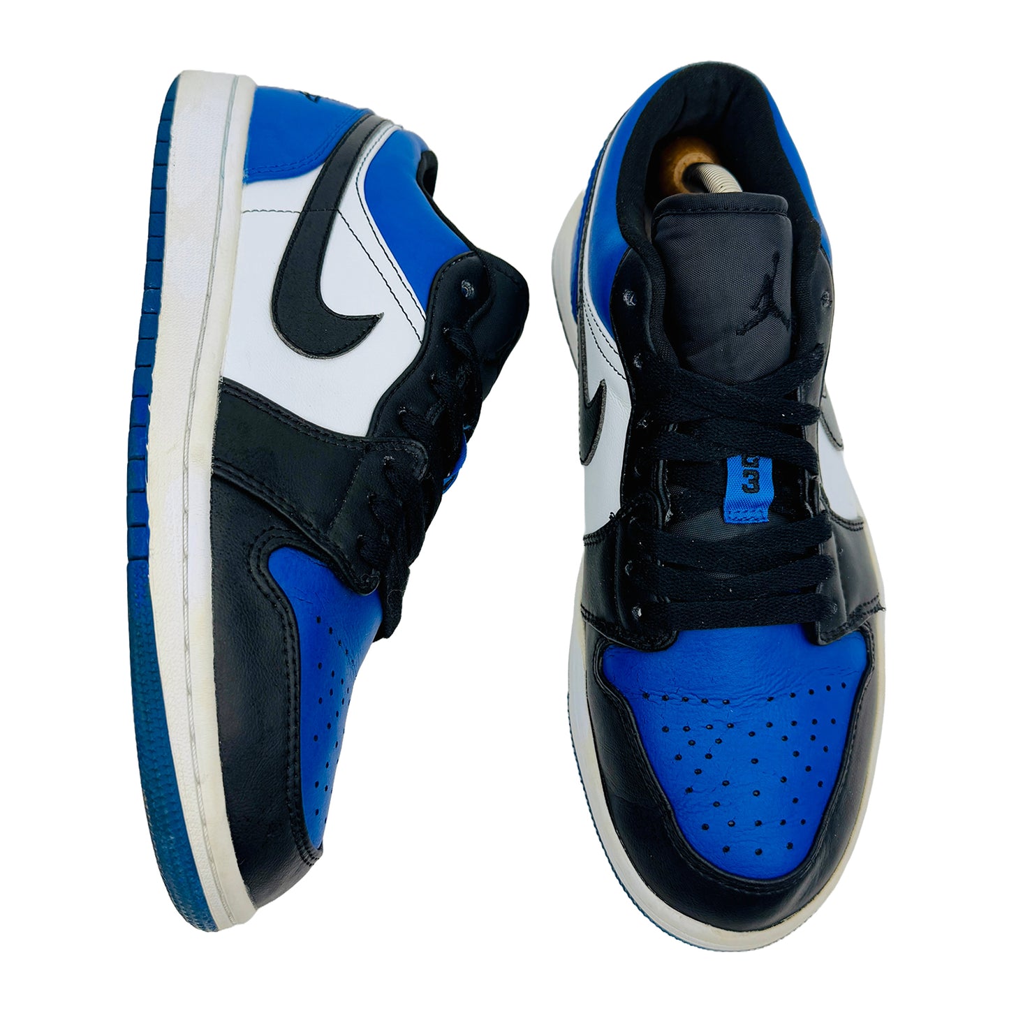 Nike Men's Jordan 1 Low Royal Toe Shoes (Size 40.5) - CQ9446-400