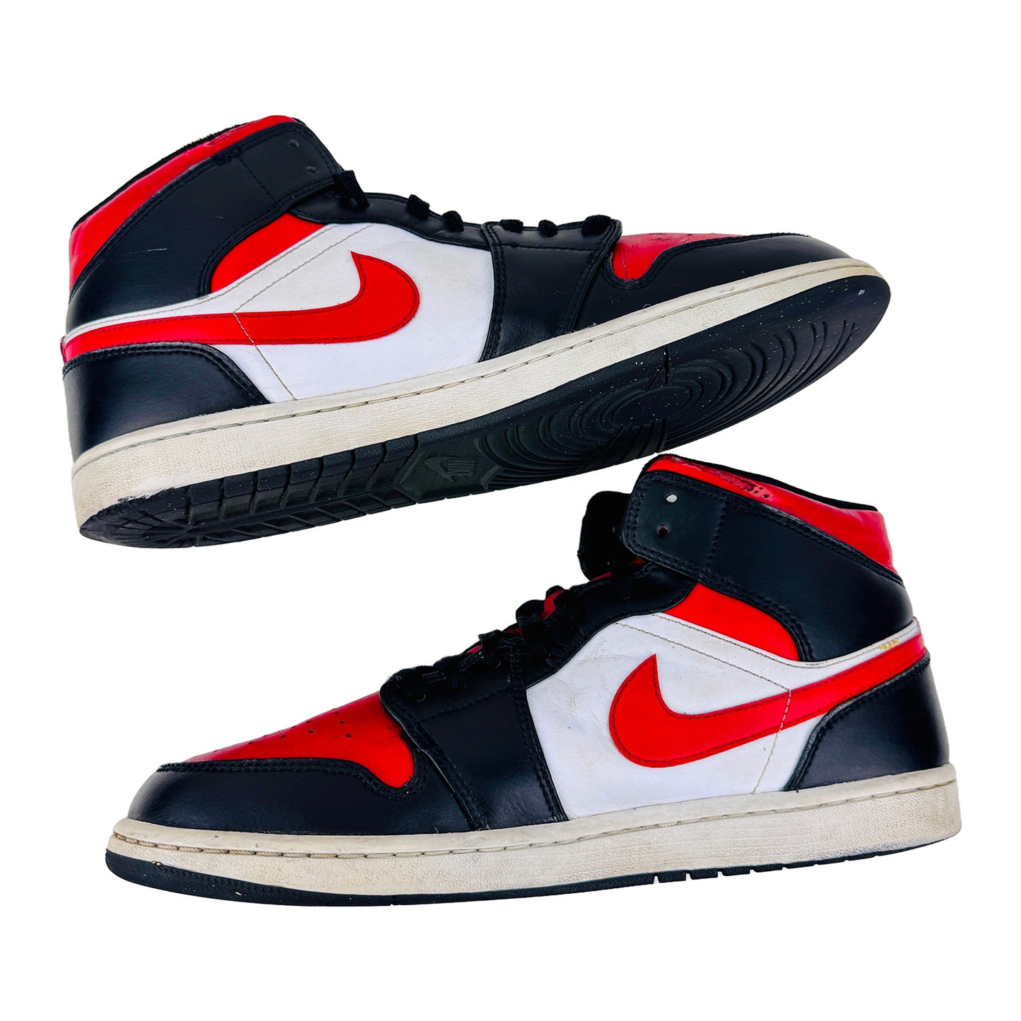 Nike Men's Jordan 1 Mid Sneaker Shoes (Size 45) - 554724-079