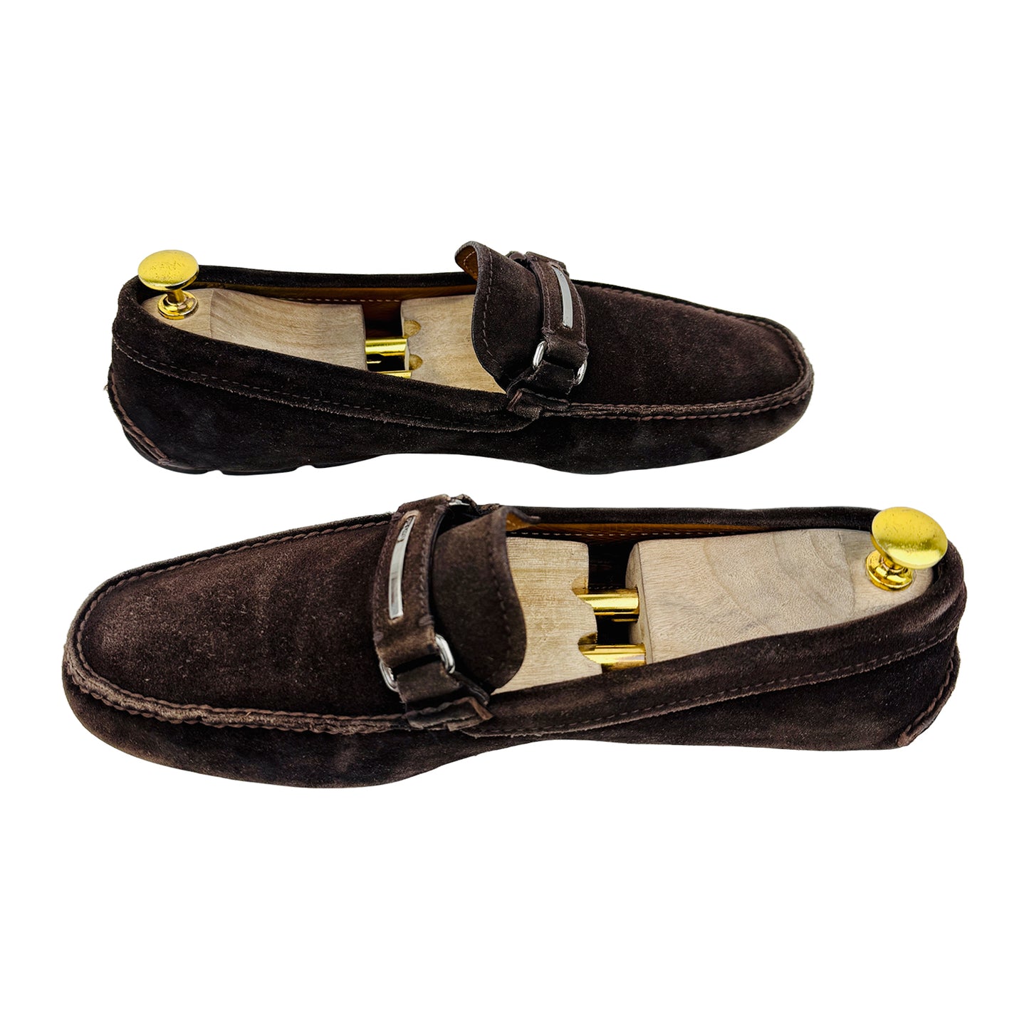 Prada Men's Brown Driving Loafers (Size 43/43.5)