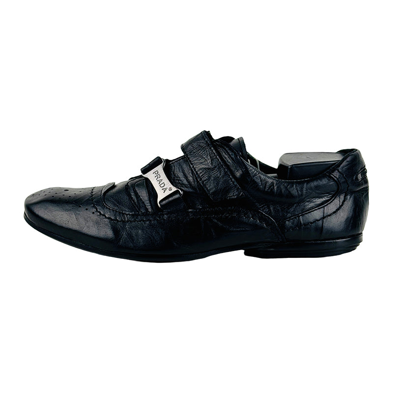Prada Men's Vintage Black Sneaker Shoes (Size 42)