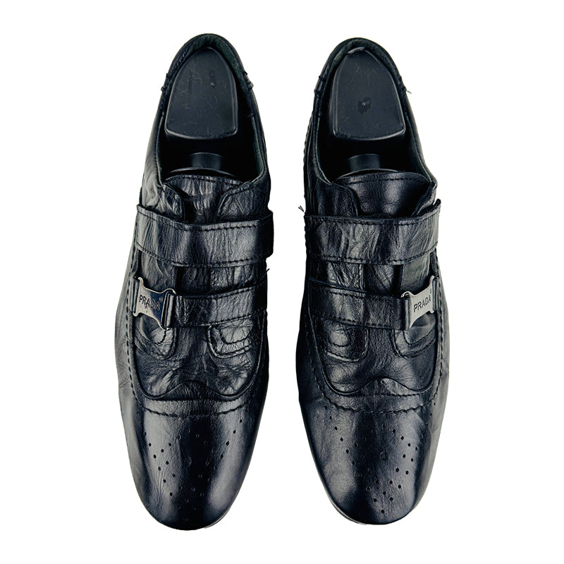 Prada Men's Vintage Black Sneaker Shoes (Size 42)