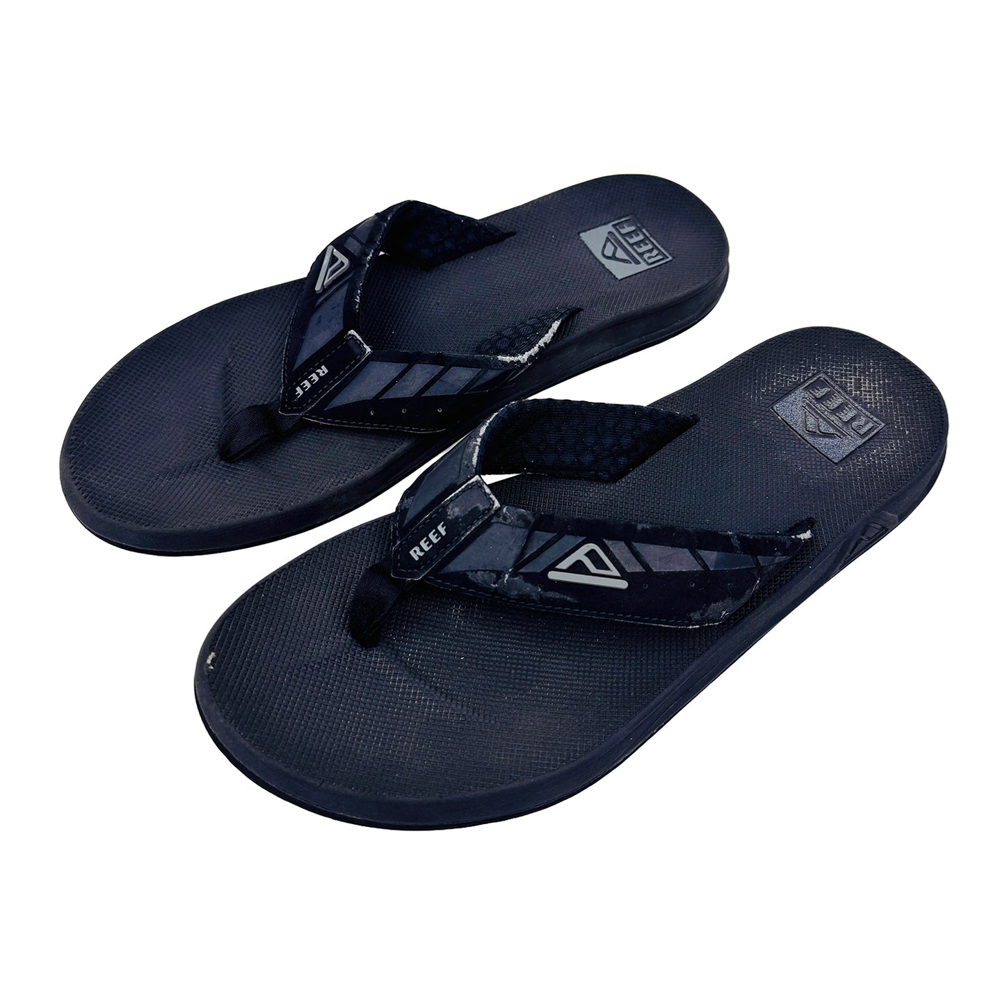 Reef Men's Phantom Black Slides (Size 45)