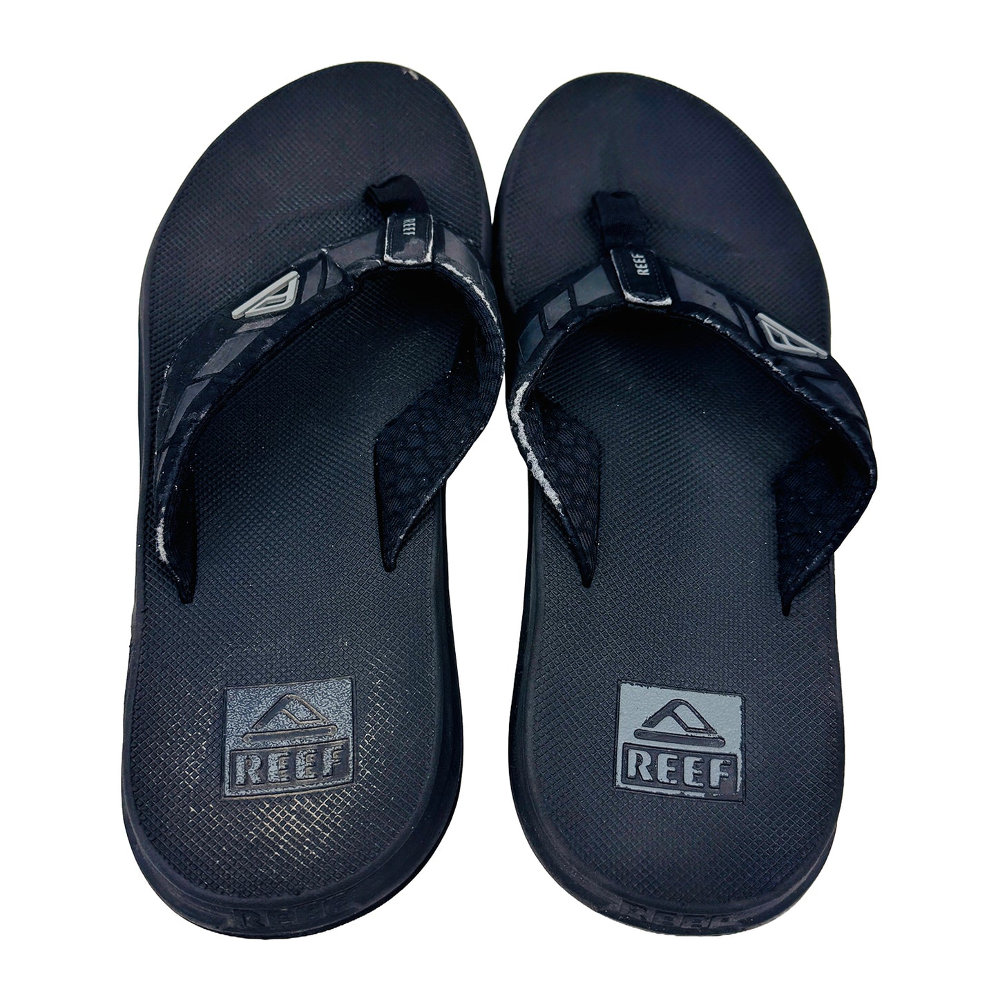 Reef Men's Phantom Black Slides (Size 45)