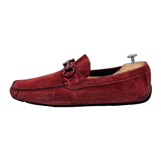 Salvatore Ferragamo Driver With Gancini Ornament Loafers (Size 44/44.5)