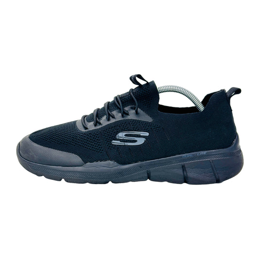 Skechers Memory Foam Mesh Knit Bungee Shoes (Size 42.5) - 56256 BBK