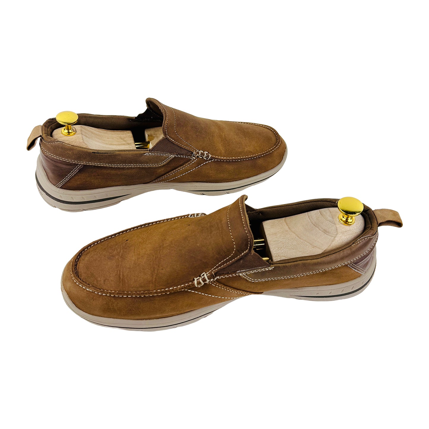 Skechers Men's Relaxed Fit: Harper Forde Brown Shoes (Size 44) - 64858 DSCH