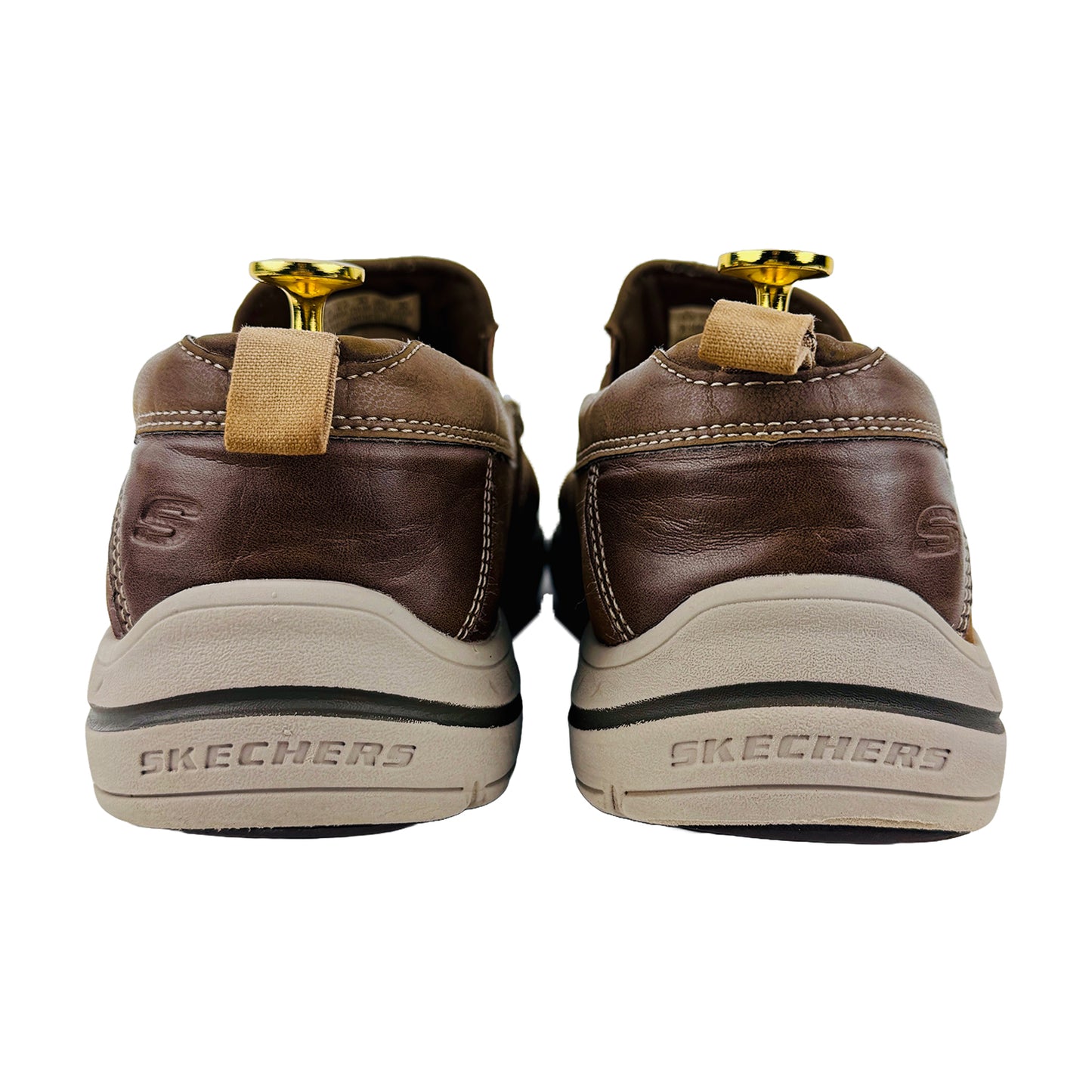 Skechers Men's Relaxed Fit: Harper Forde Brown Shoes (Size 44) - 64858 DSCH