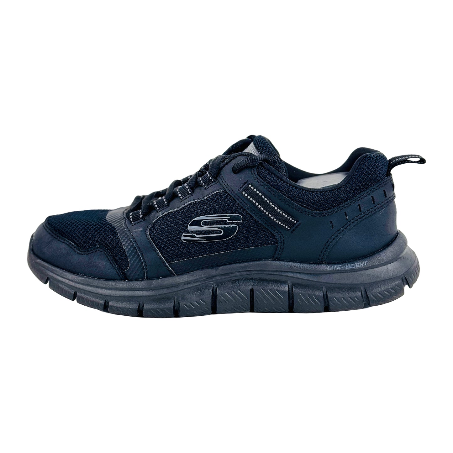 Skechers Men's Track-Knockhill Black Shoes (Size 42) - 232001 BBK