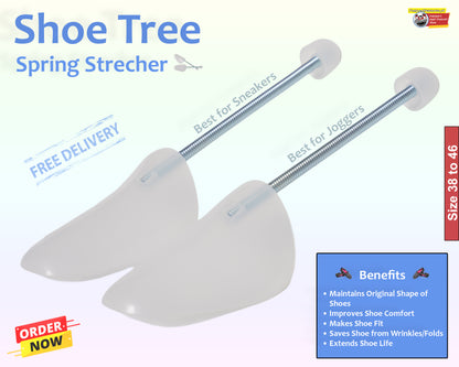 Spring stretcher shoe tree image with details