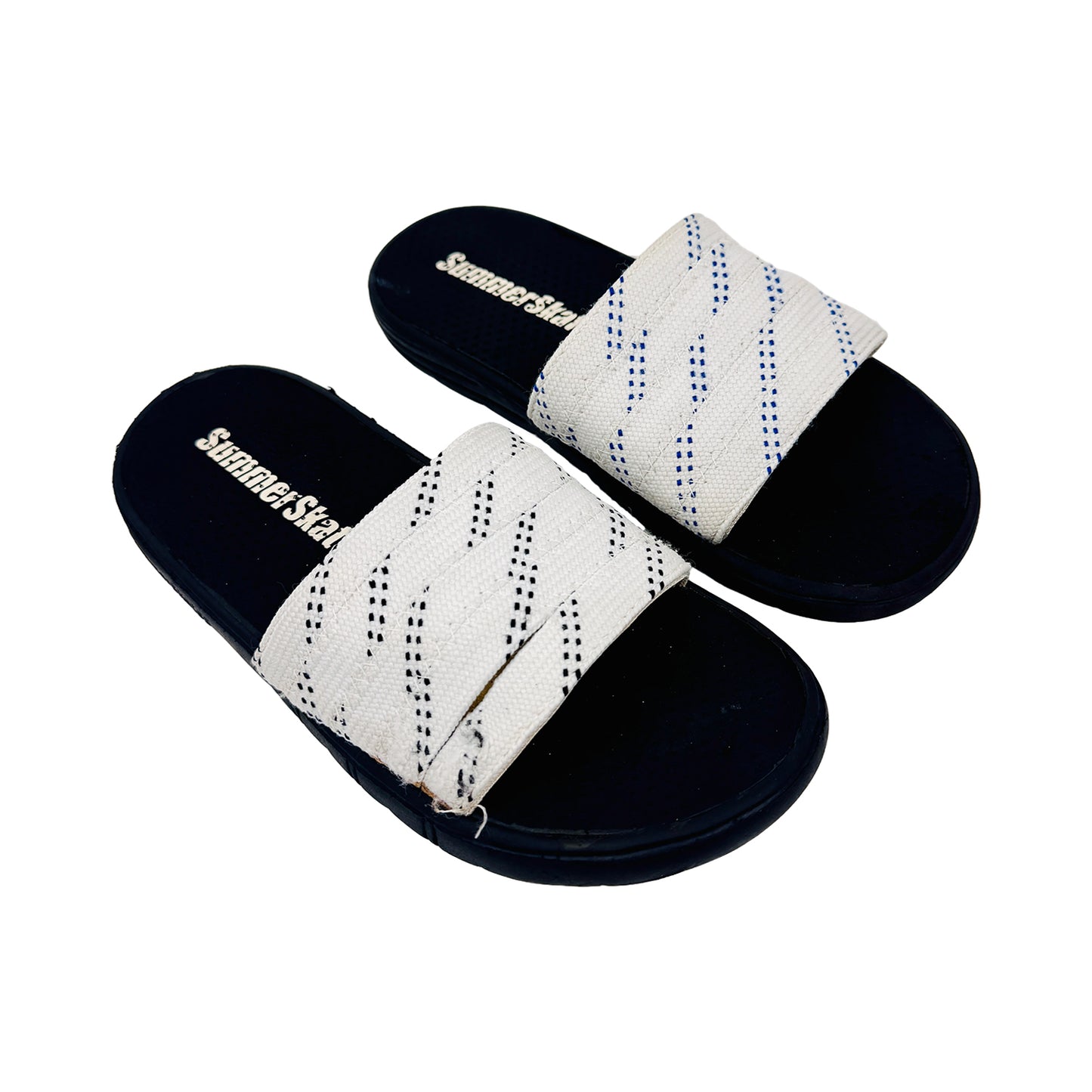 SummerSkates Hockey Black White Slides (Size 37/38)