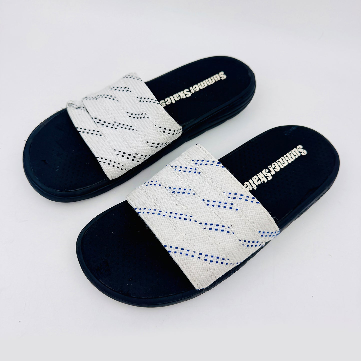 SummerSkates Hockey Black White Slides (Size 37/38)