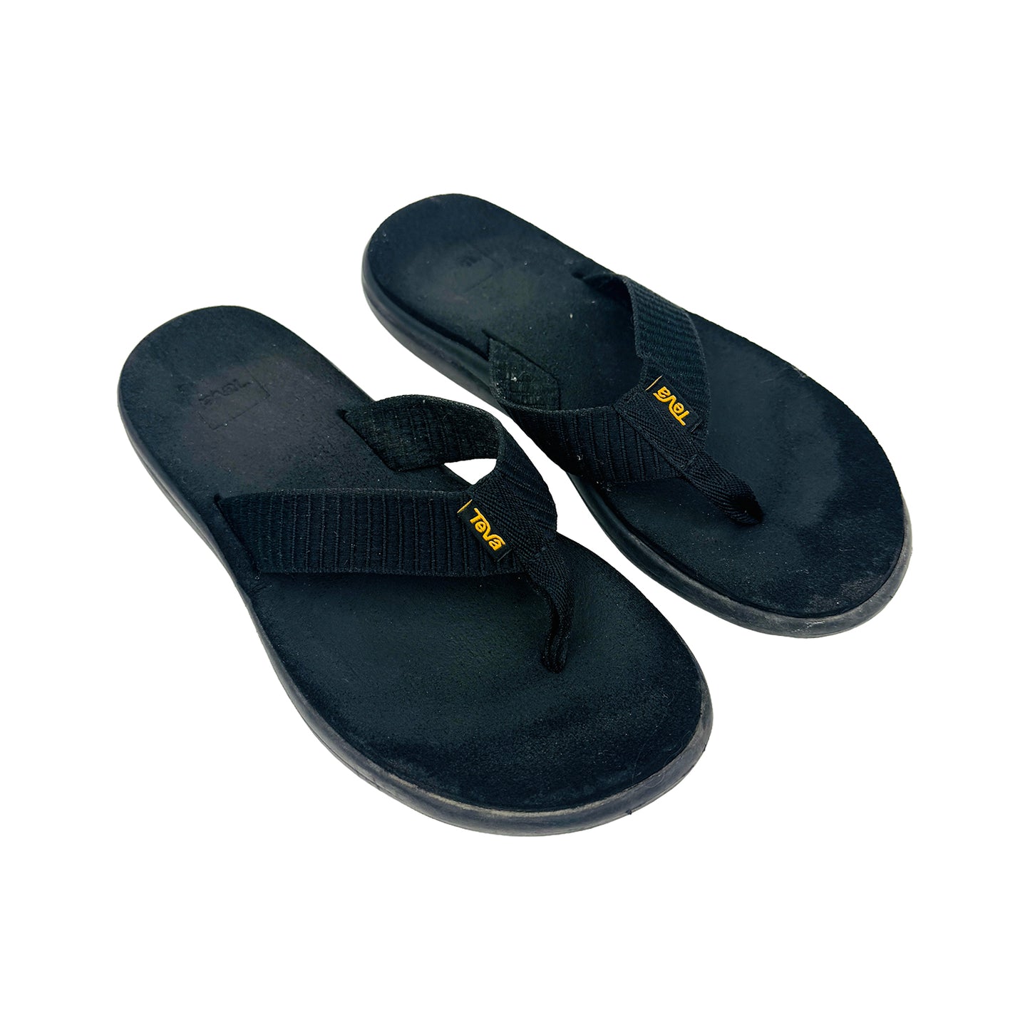 Teva Black Voya FlipFlop Slides (Size 39/40)