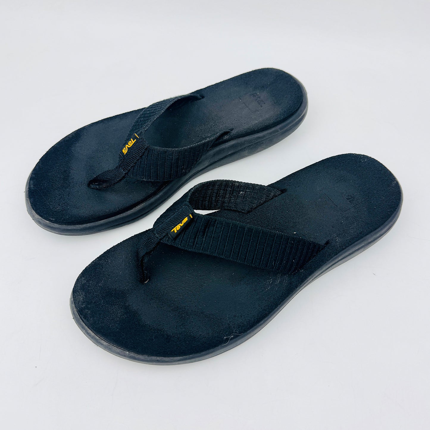 Teva Black Voya FlipFlop Slides (Size 39/40)