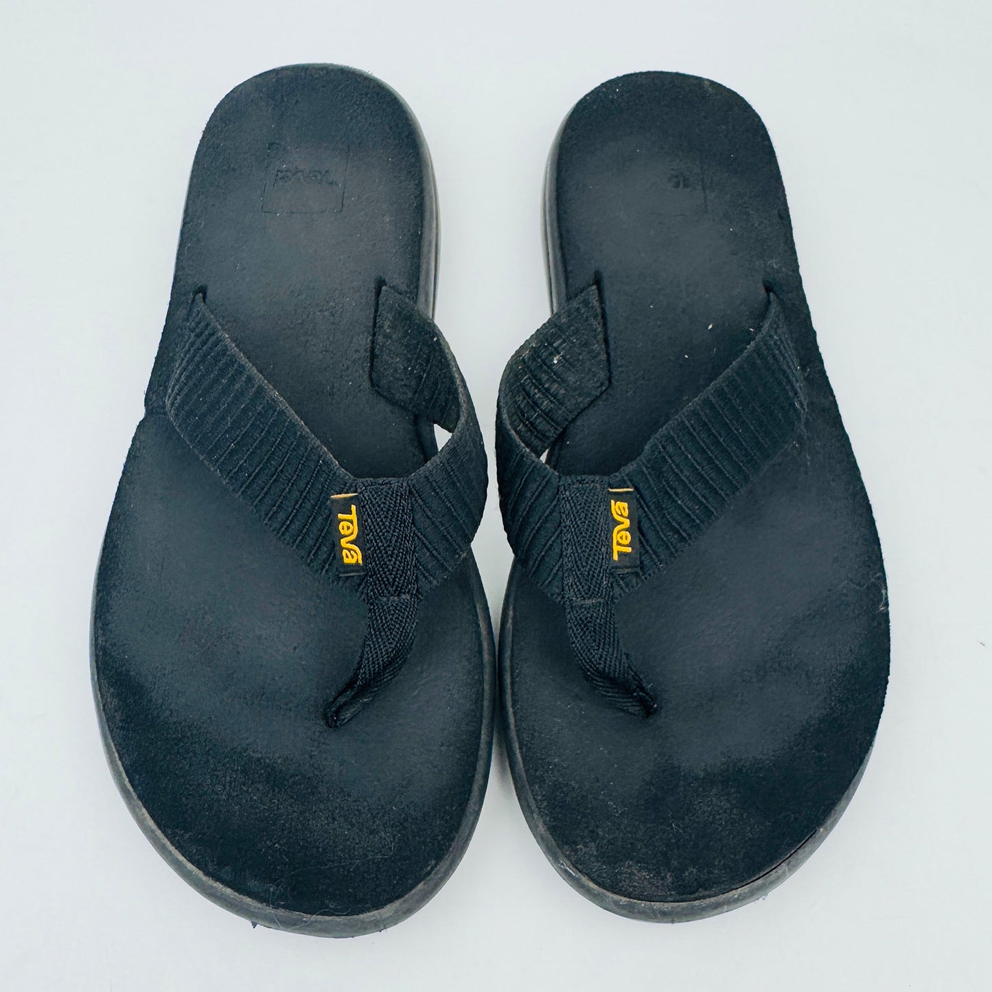 Teva Black Voya FlipFlop Slides (Size 39/40)