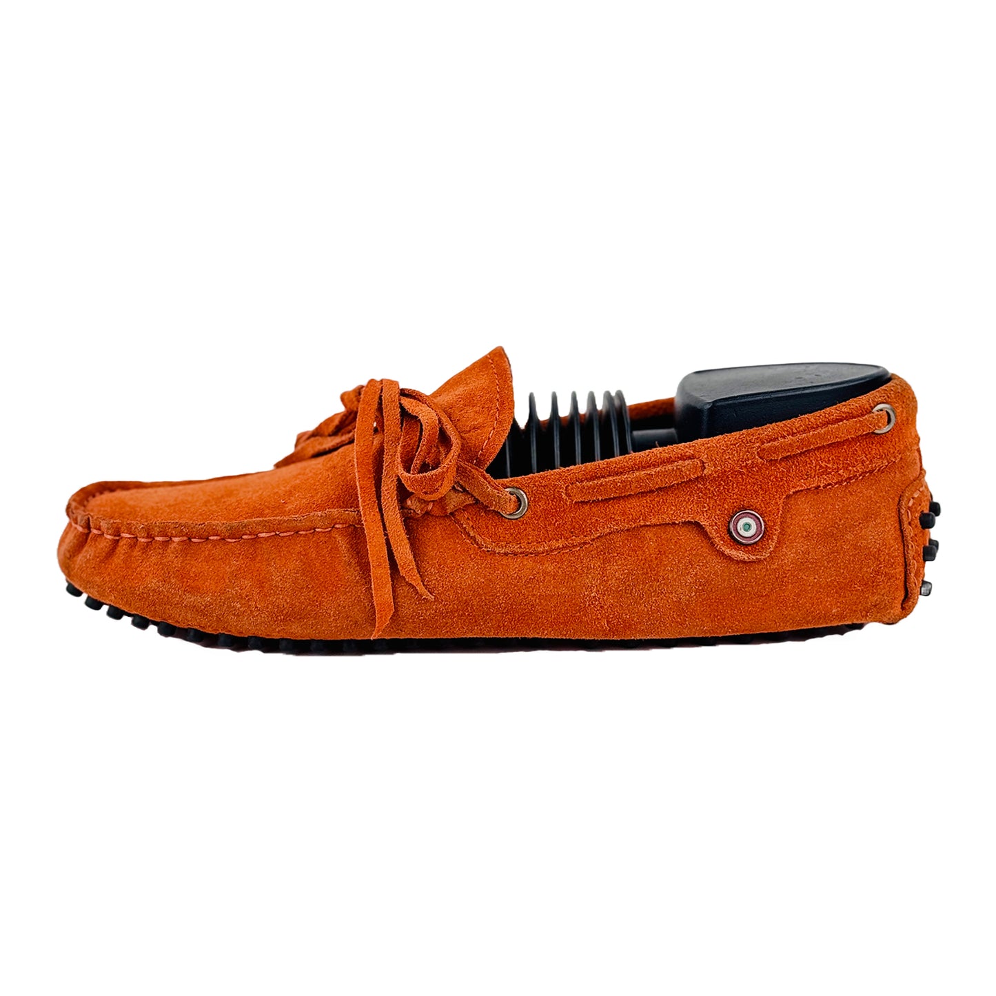 Tods By Ferrari Gommino Driving Orange Loafer Shoes (Size 39/39.5)