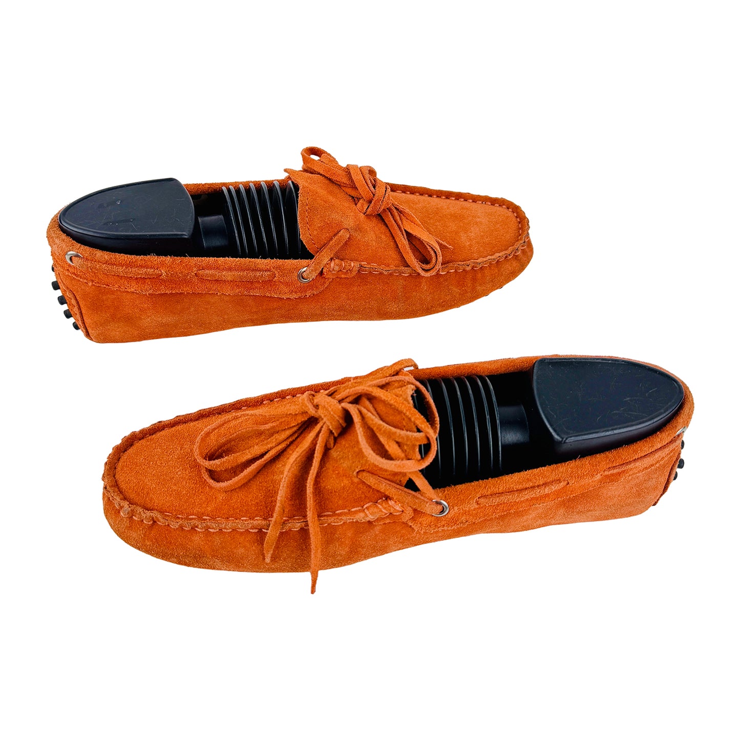 Tods By Ferrari Gommino Driving Orange Loafer Shoes (Size 39/39.5)