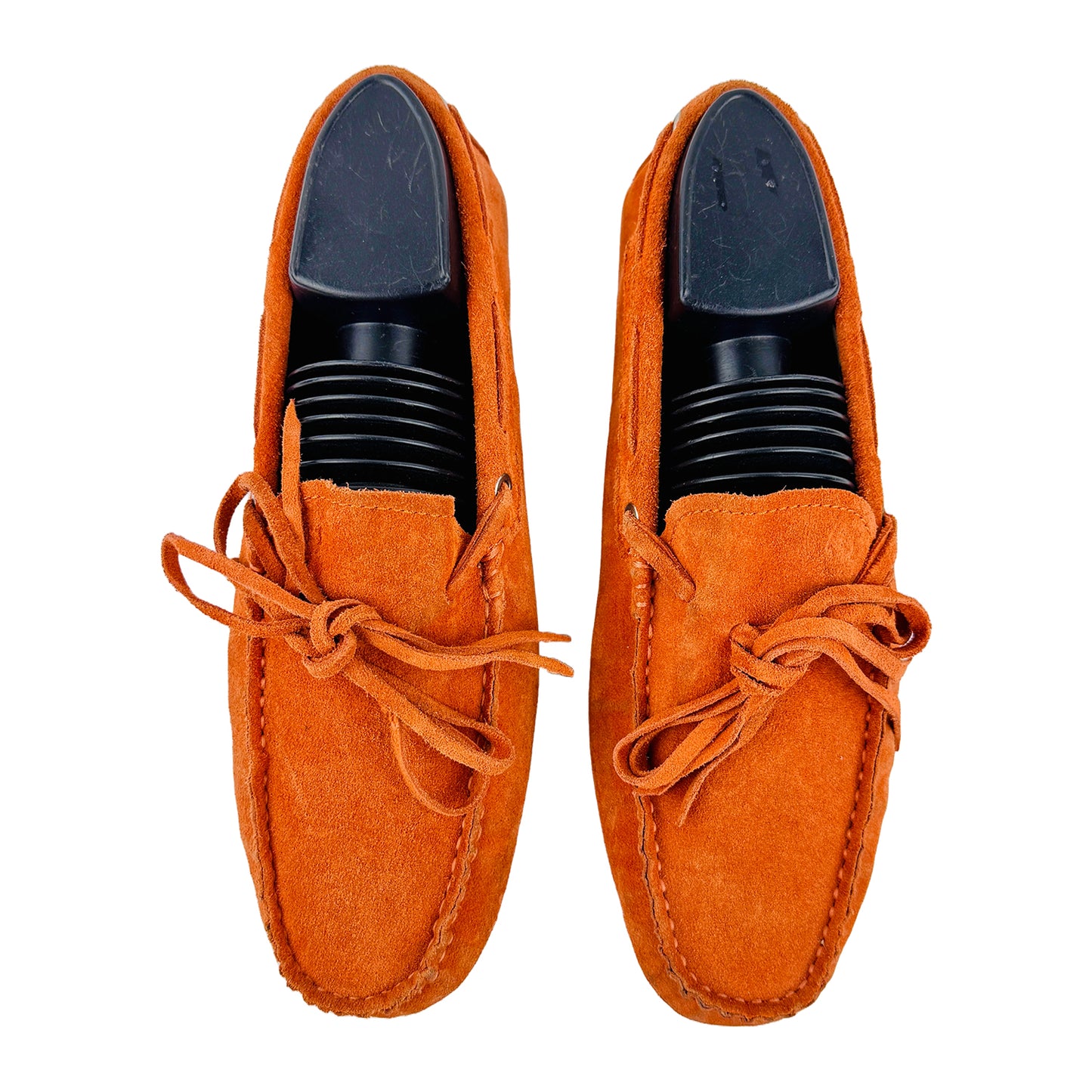 Tods By Ferrari Gommino Driving Orange Loafer Shoes (Size 39/39.5)