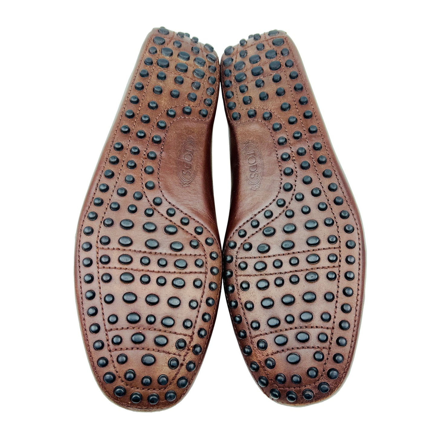 Tod's Men's Braided Bow Brown Loafers (Size 42.5)