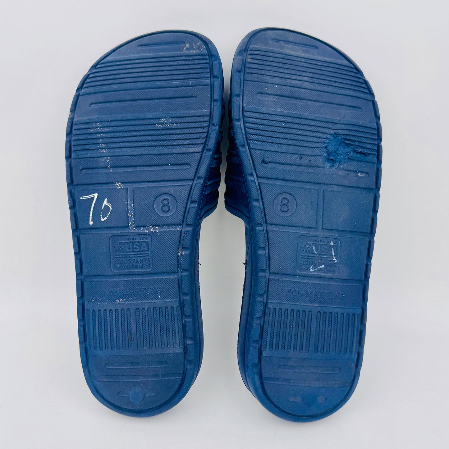 USA Men's Blue Slides (Size 42)