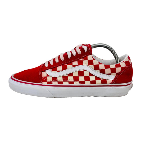 Vans Old Skool Red Check Sneaker Shoes (Size 42) - 751505