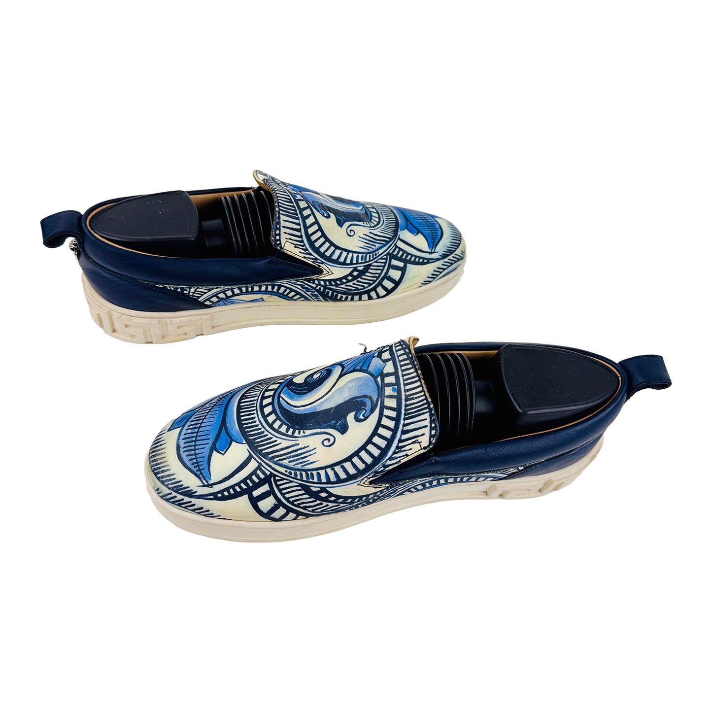 Versace Baroque Suede Slip On Shoes (Size 39/39.5)