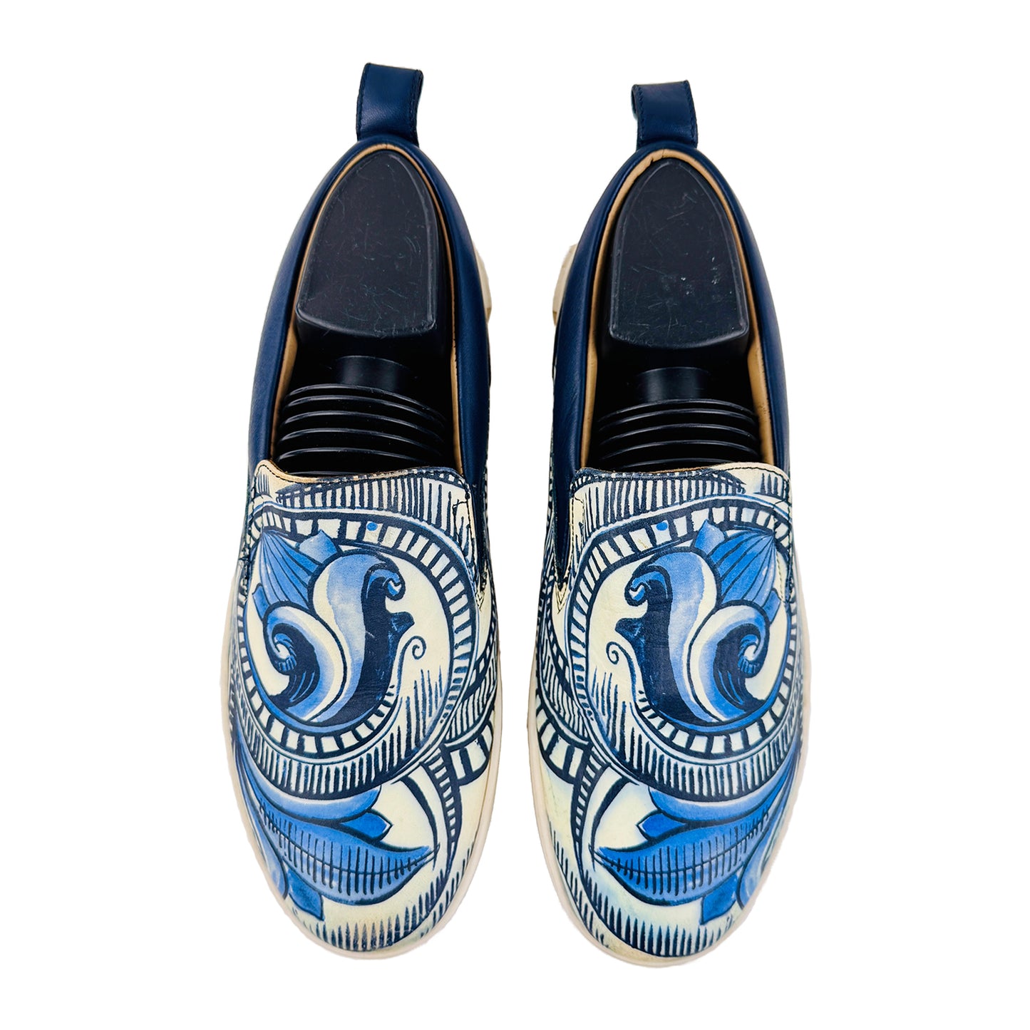 Versace Baroque Suede Slip On Shoes (Size 39/39.5)