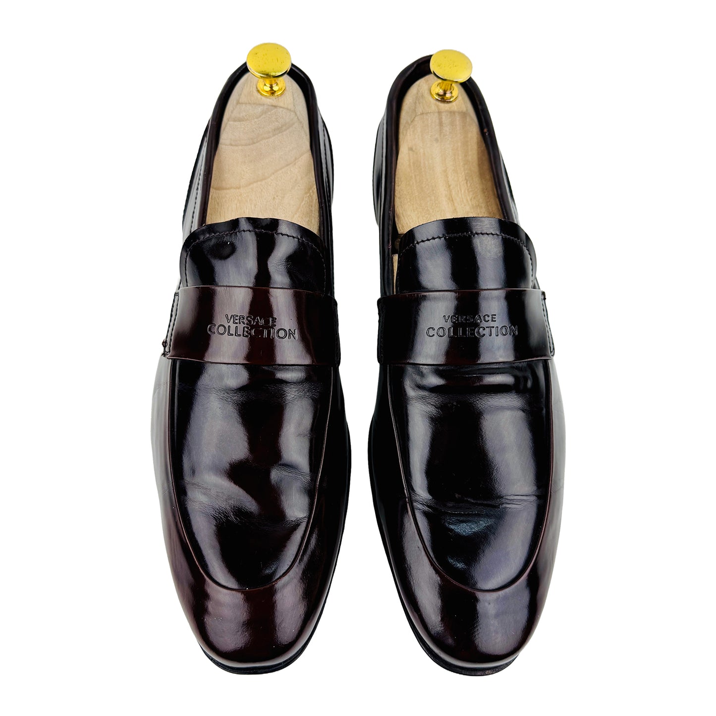 Versace Collection Patent Leather Loafer Shoes (Size 42/42.5)