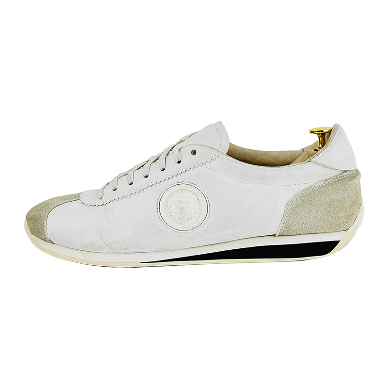 Versace Men's Versus Lion Head White Sneaker Shoes (Size 43)