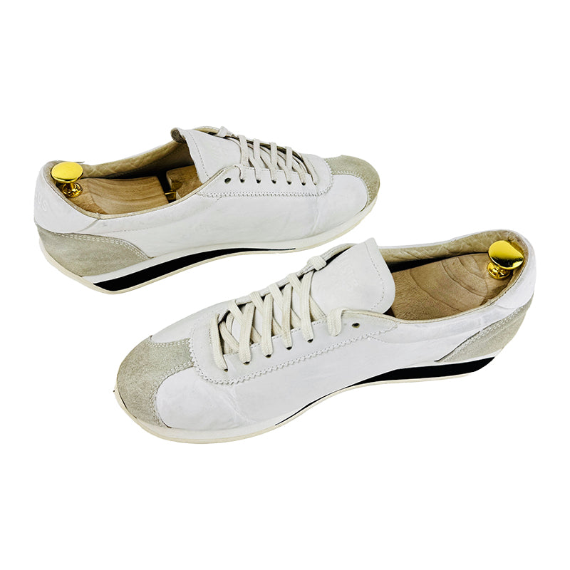 Versace Men's Versus Lion Head White Sneaker Shoes (Size 43)