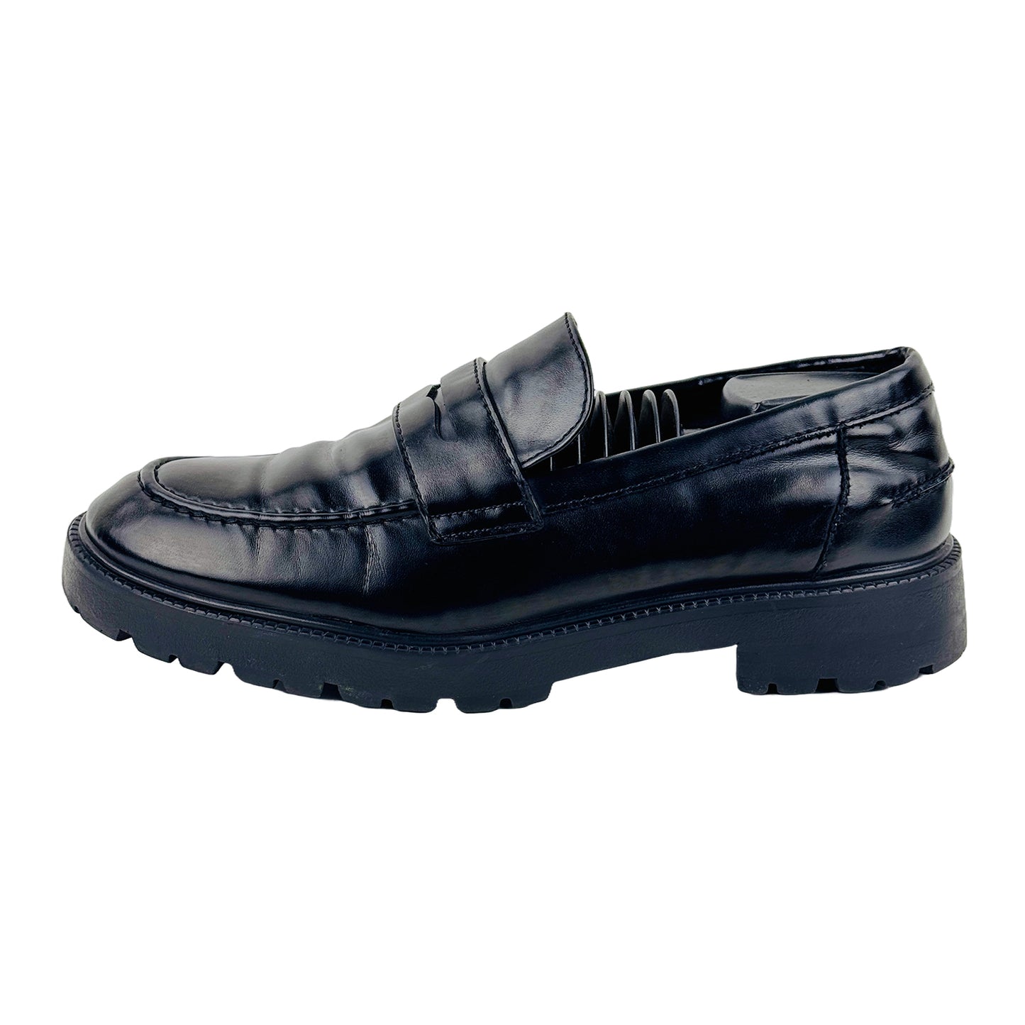 Zara Men's Black Penny Loafer Shoes (Size 43/43.5) - 2621/220/800